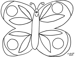 butterfly coloring page